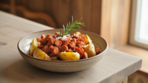 Patatas con chistorra con la freidora de aire – airfryer