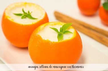 Naranjas rellenas de mascarpone con Thermomix