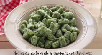 Ñoquis de ricota verde y espinacas con thermomix