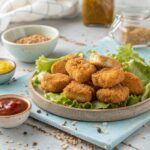 Nuggets de pollo y queso crema en freidora de aire