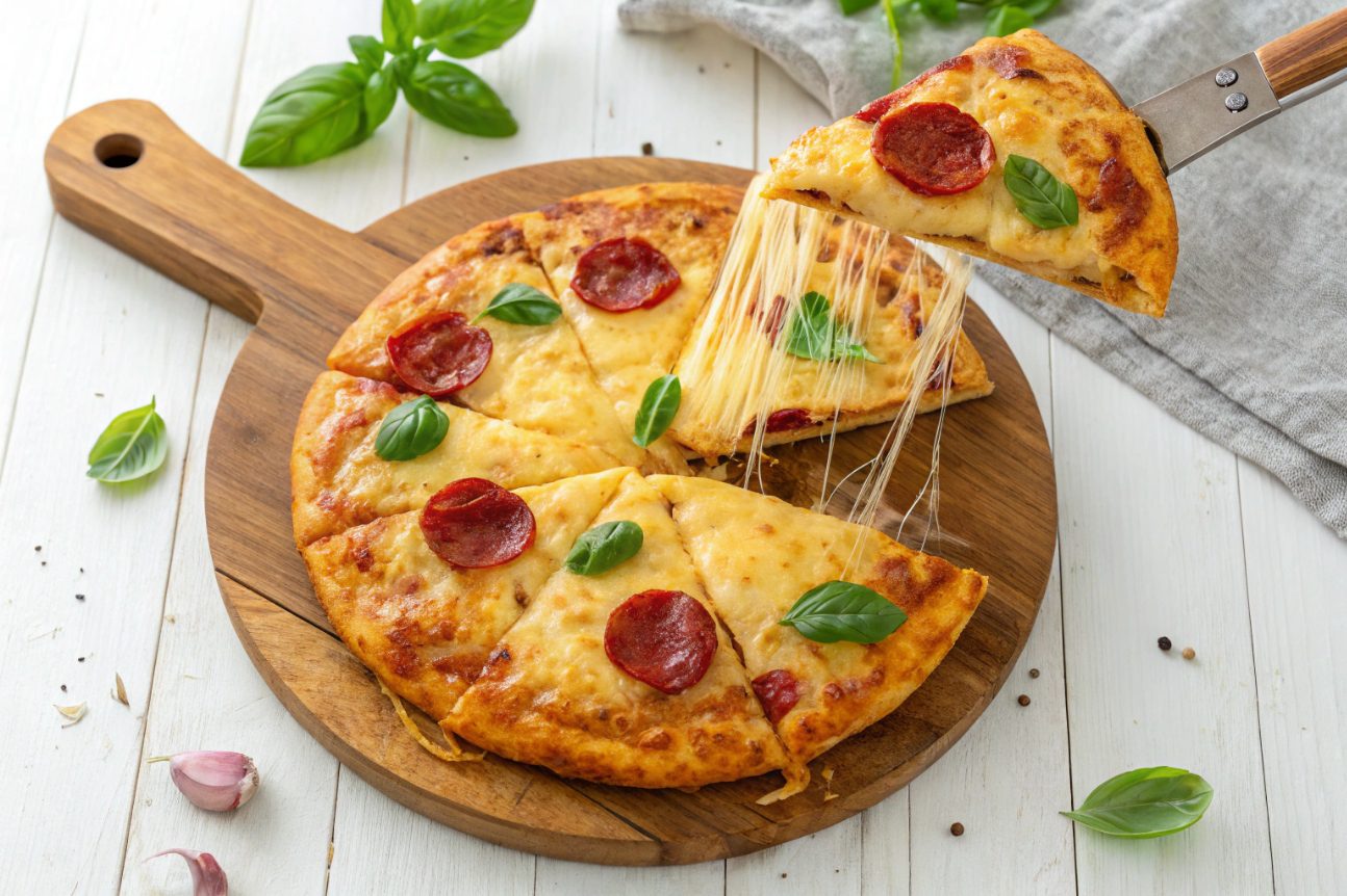 Pizza de Tortita de maiz en Freidora de Aire: La Cena Express que se hace en 7 minutos