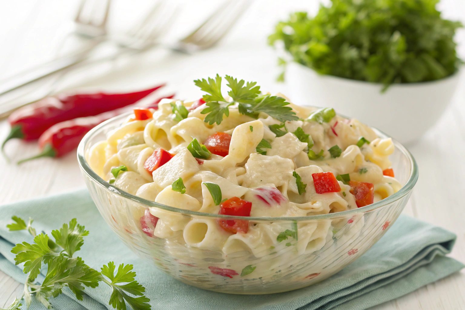 Ensalada cremosa de pasta en Thermomix