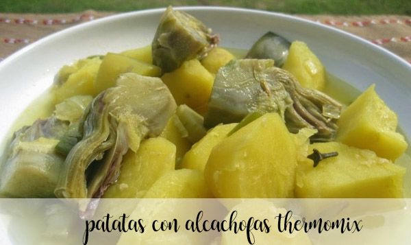Patatas con alcachofas con thermomix