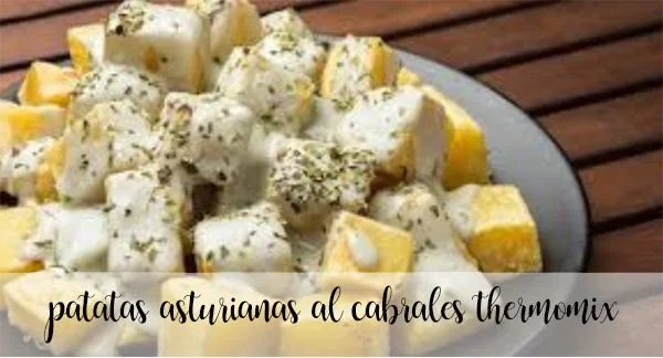 Patatas asturianas al queso de Cabrales con Thermomix