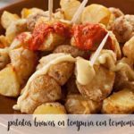 Patatas bravas en tempura con Thermomix