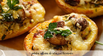 Patatas rellenas de setas con Thermomix