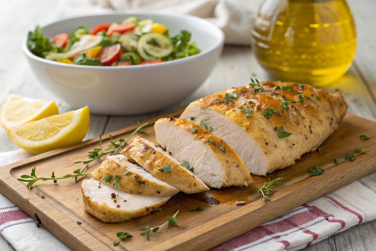 Pechuga de Pollo a las Finas Hierbas con Freidora de Aire