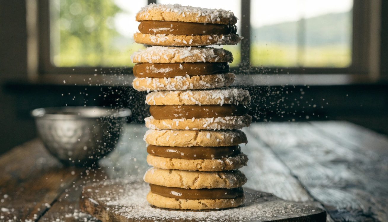Alfajores de dulce de leche con Thermomix