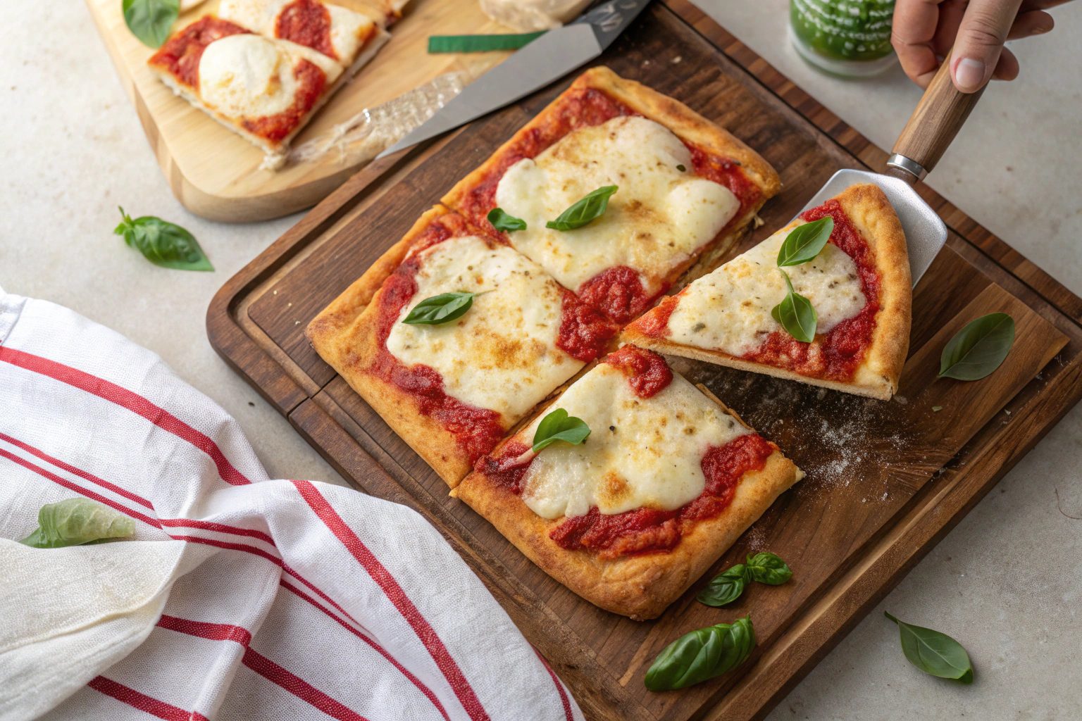 Pizza Margarita en freidora de aire - air fryer