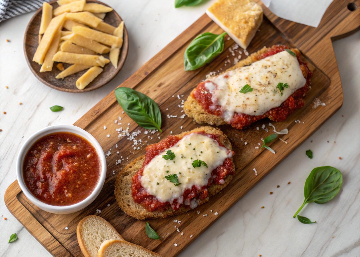 Pollo parmesano crujiente en freidora de aire - airfryer