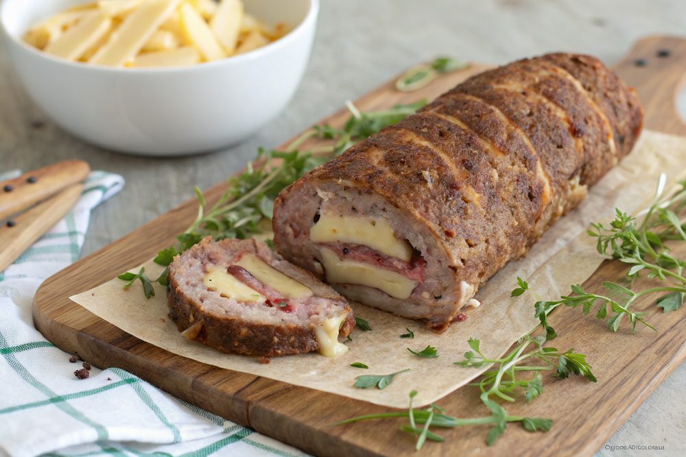 Rollo de relleno en freidora de aire