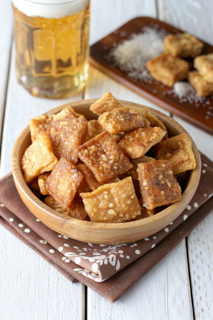 Chicharrones crujientes en freidora de aire