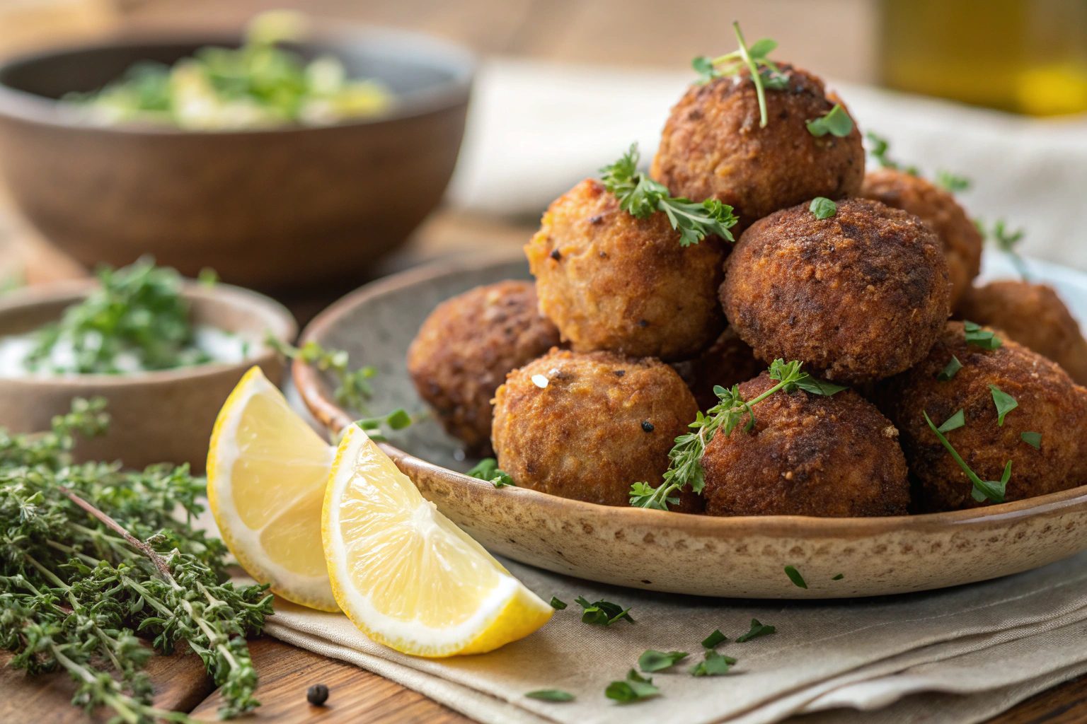 Albóndigas de calabacín y patata con freidora de aire - airfryer