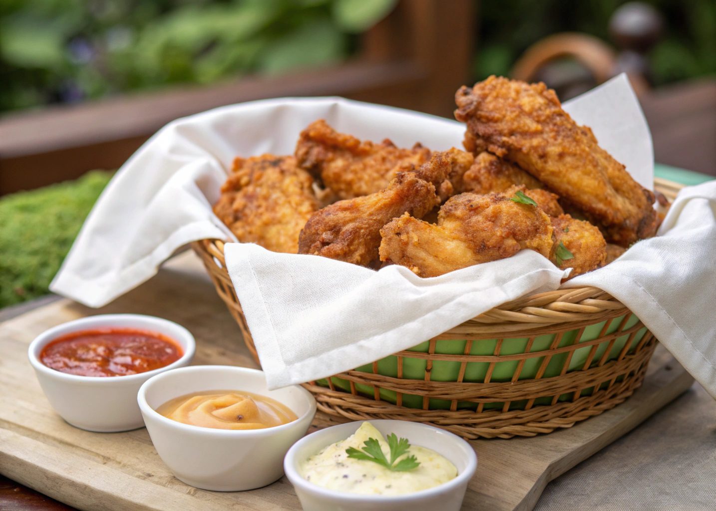 Alitas de pollo con salsa al vermut con freidora de aire - air fryer
