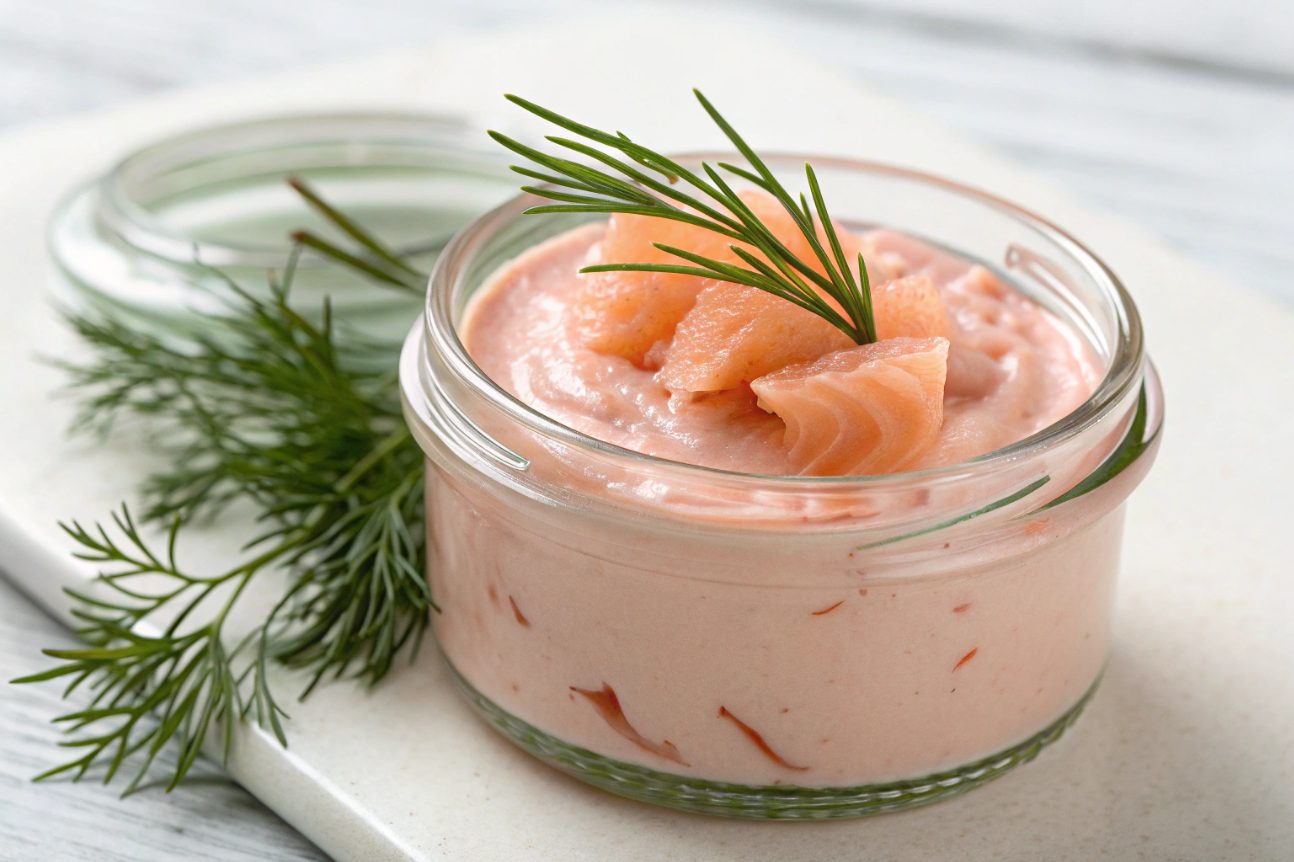 Paté de salmón ahumado cremoso con thermomix