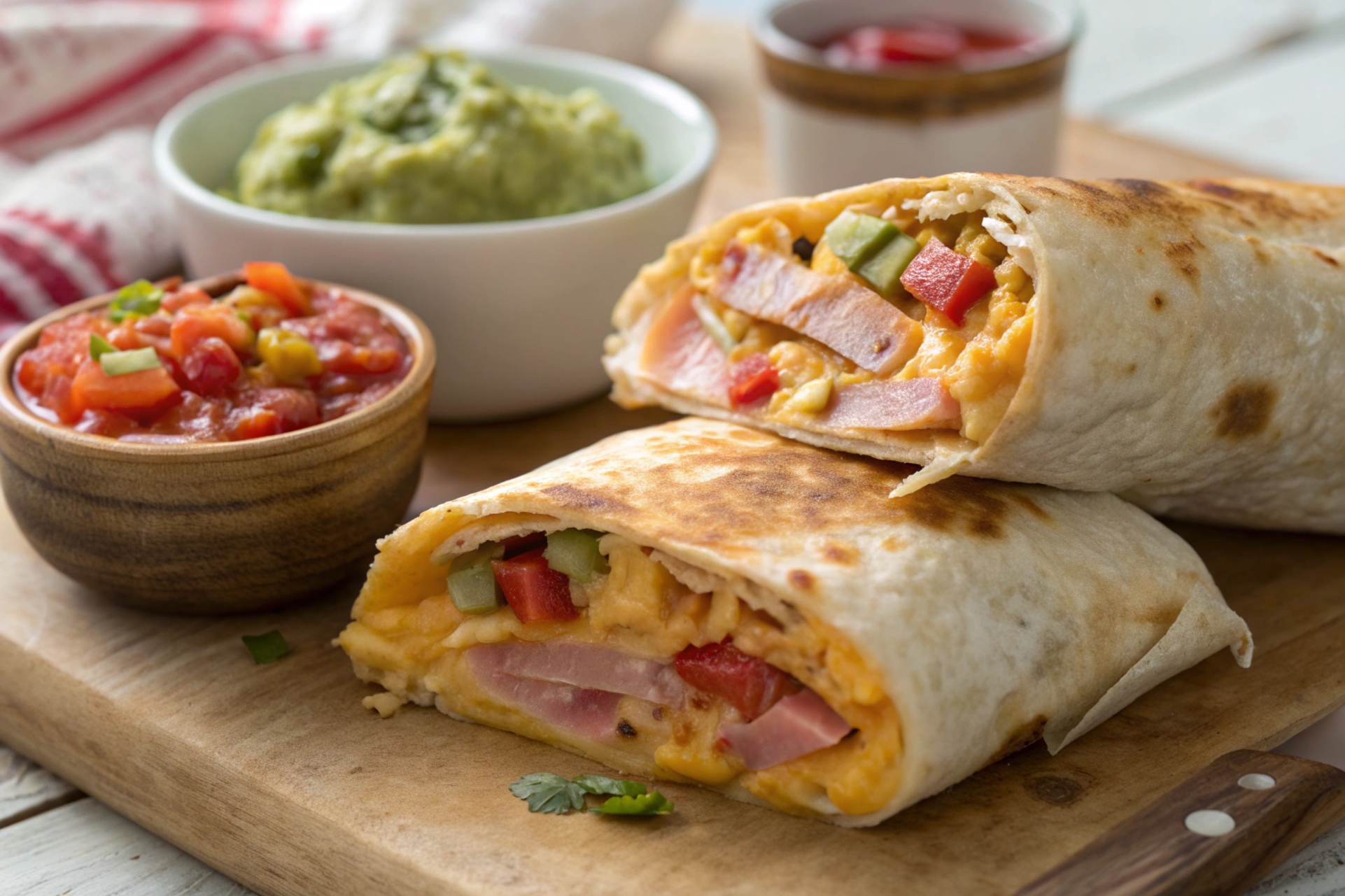 Burrito de pavo y queso cheddar en freidora de aire - Airfryer 