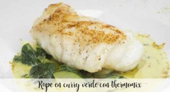 Rape en curry verde con thermomix