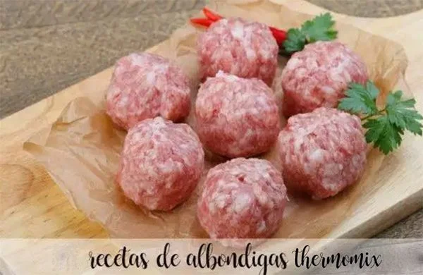Recetas de Albondigas con thermomix