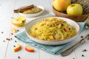 Repollo con manzana con Thermomix