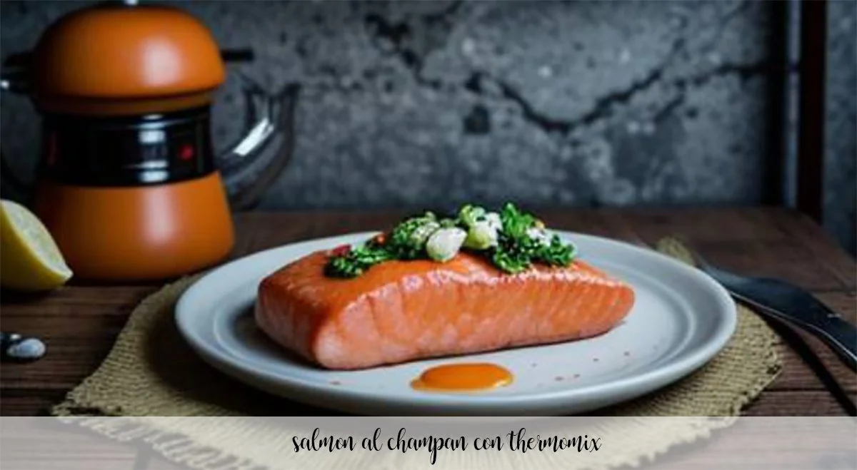 salmon al champan con thermomix