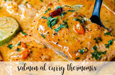 Salmón al curry con thermomix