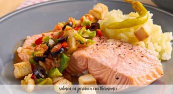 Salmón en piriñaca con Thermomix