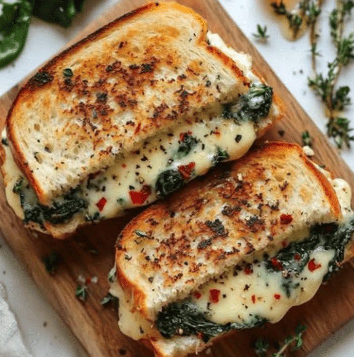 el sándwich mediterráneo de espinacas y queso que conquistará tu freidora de aire - airfryer
