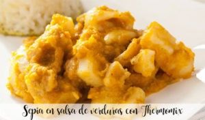 Sepia en salsa de verduras con Thermomix