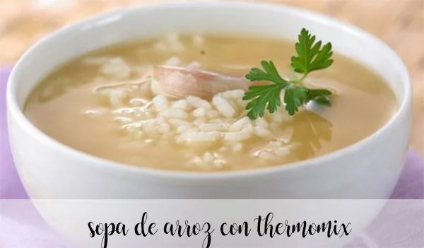 Sopa de arroz con thermomix