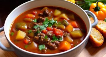 Sopa gulash alemana con Thermomix