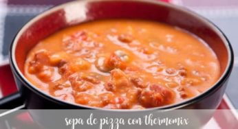 Sopa de pizza con thermomix