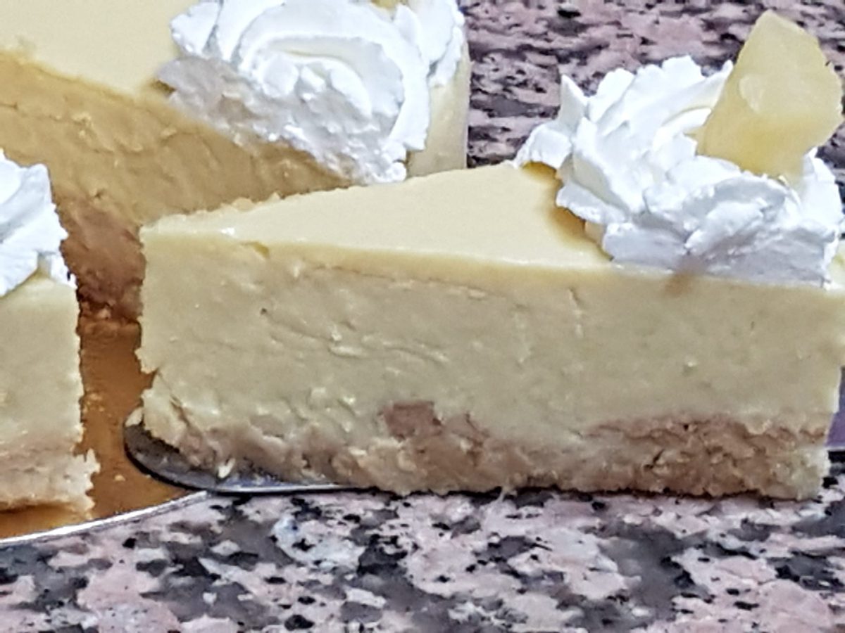 Tarta fresca de piña con thermomix