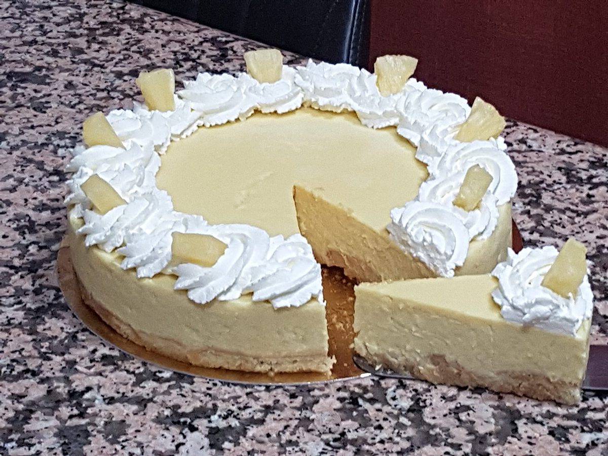 Tarta fresca de piña con thermomix