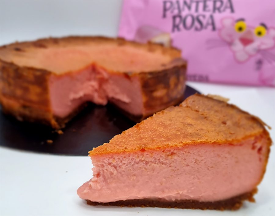 tarta queso pantera rosa