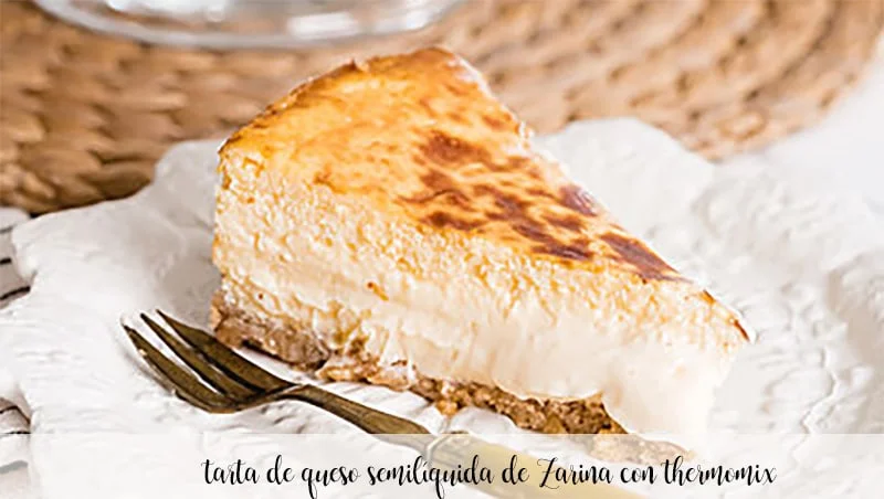 tarta de queso semilíquida de Zarina con thermomix
