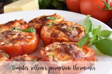 Tomates rellenos de parmesano con thermomix