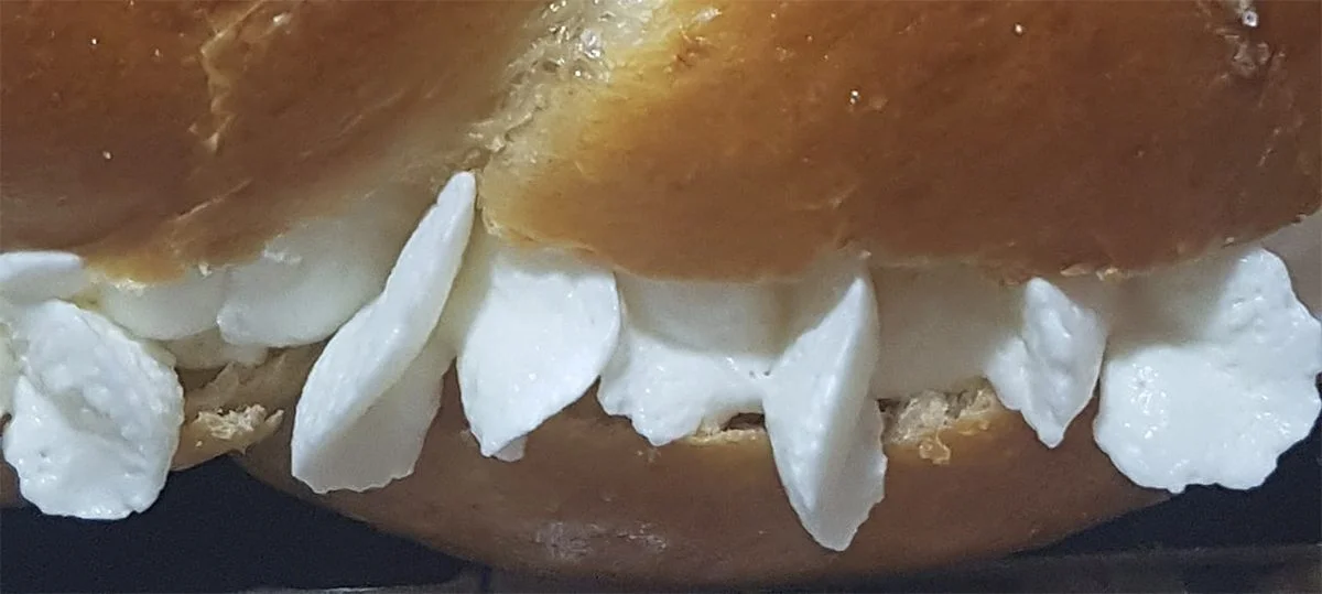 trenza de 4 cabos relleno de nata con thermomix