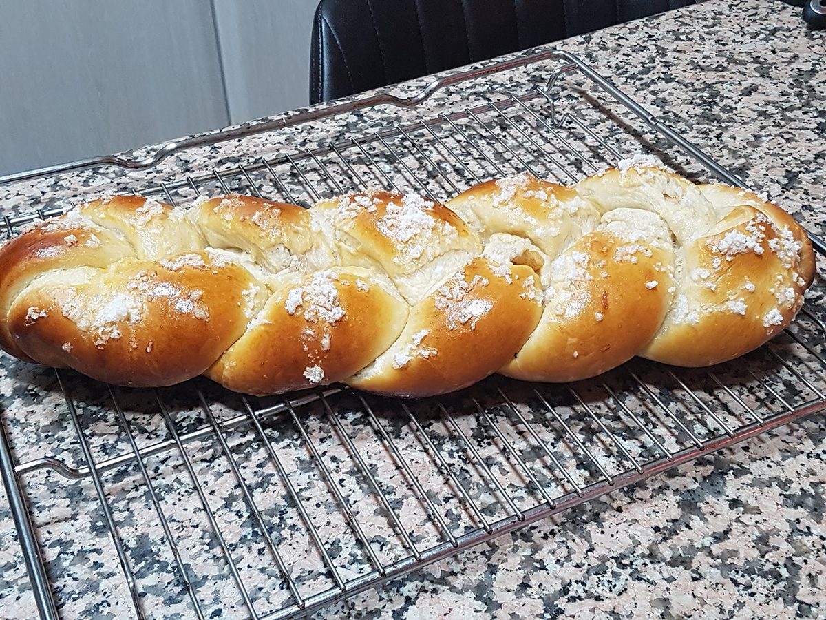 Apple yeast braid with Thermomix