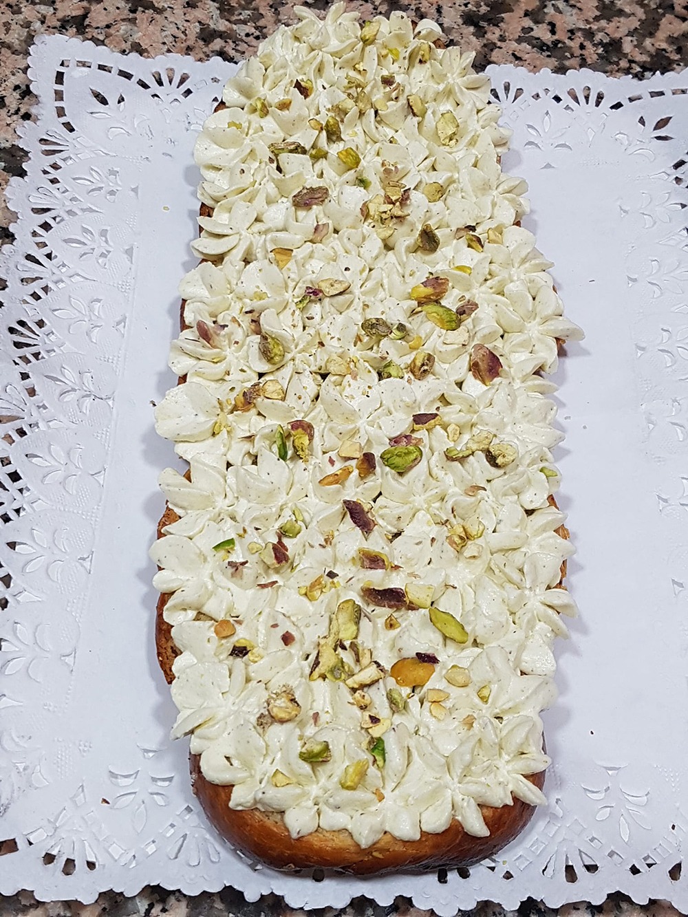 Trenza de roscon de pistachos con thermomix 