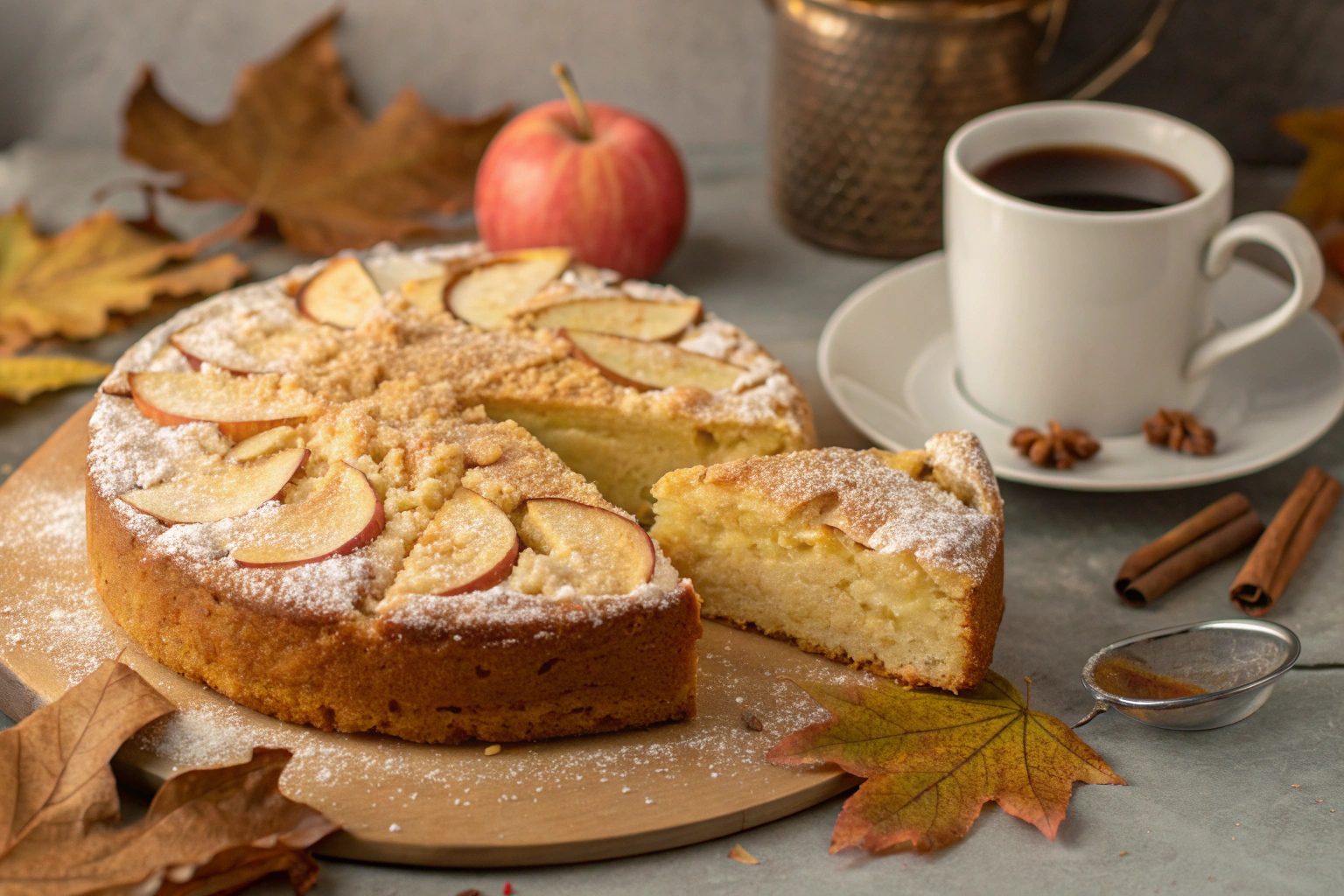 Bizcocho de Manzana y Canela con Crumble en Freidora de Aire