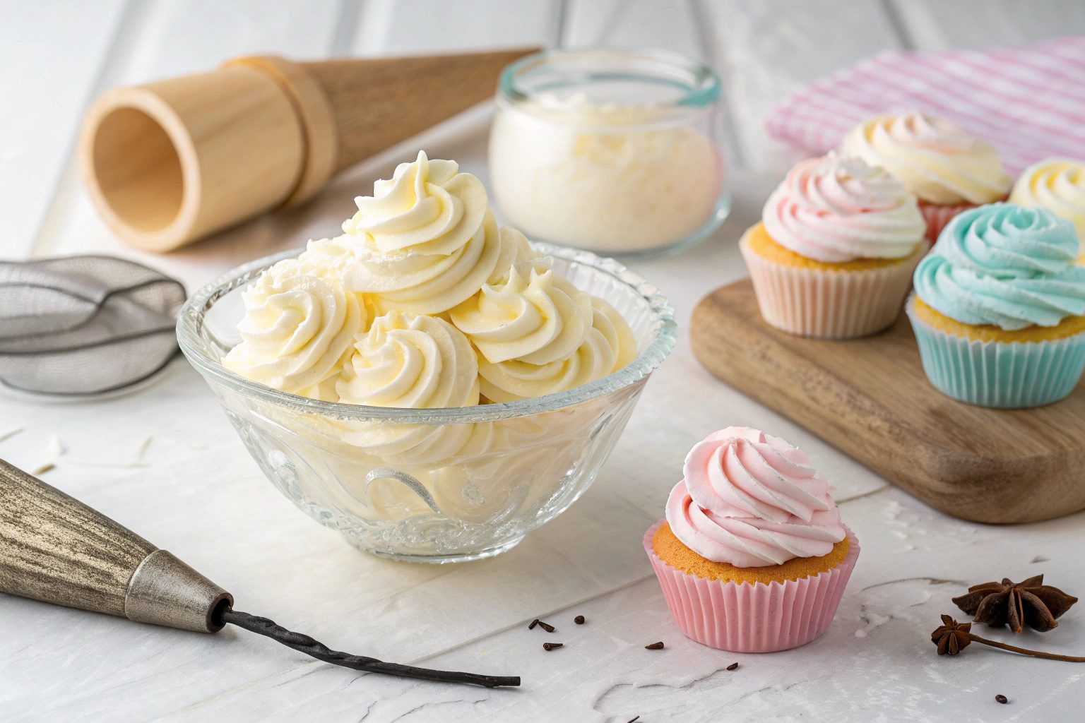 Crema de mantequilla Rusa de Vainilla en Thermomix