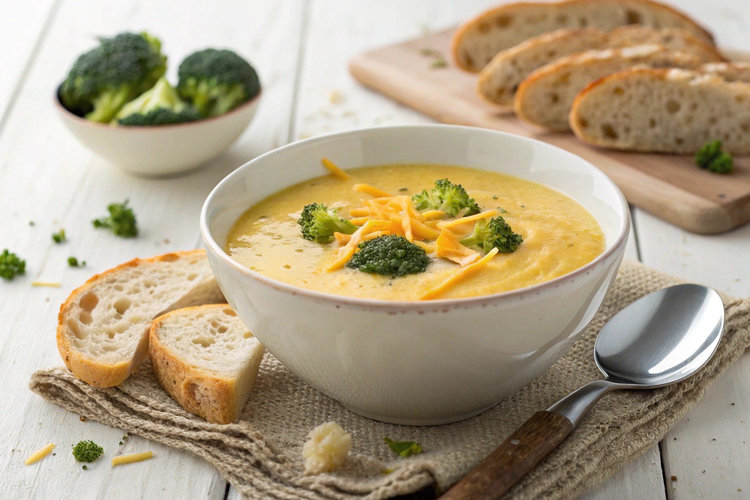 Sopa de queso cheddar con brócoli con freidora de aire – air fryer