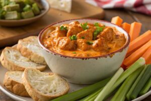 Dip de pollo Buffalo en freidora de aire