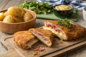 Cachopo asturiano en freidora de aire