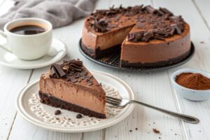 Cheesecake de chocolate en freidora de aire