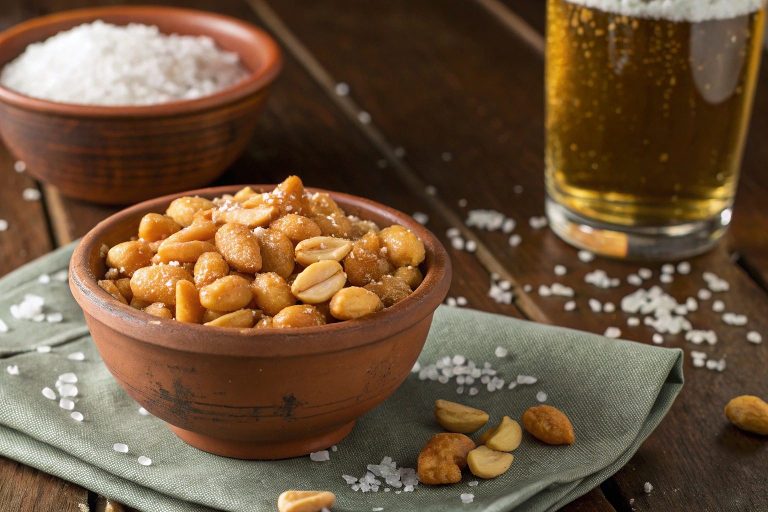 Cacahuetes fritos en freidora de aire - airfryer