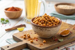Garbanzos crujientes en freidora de aire