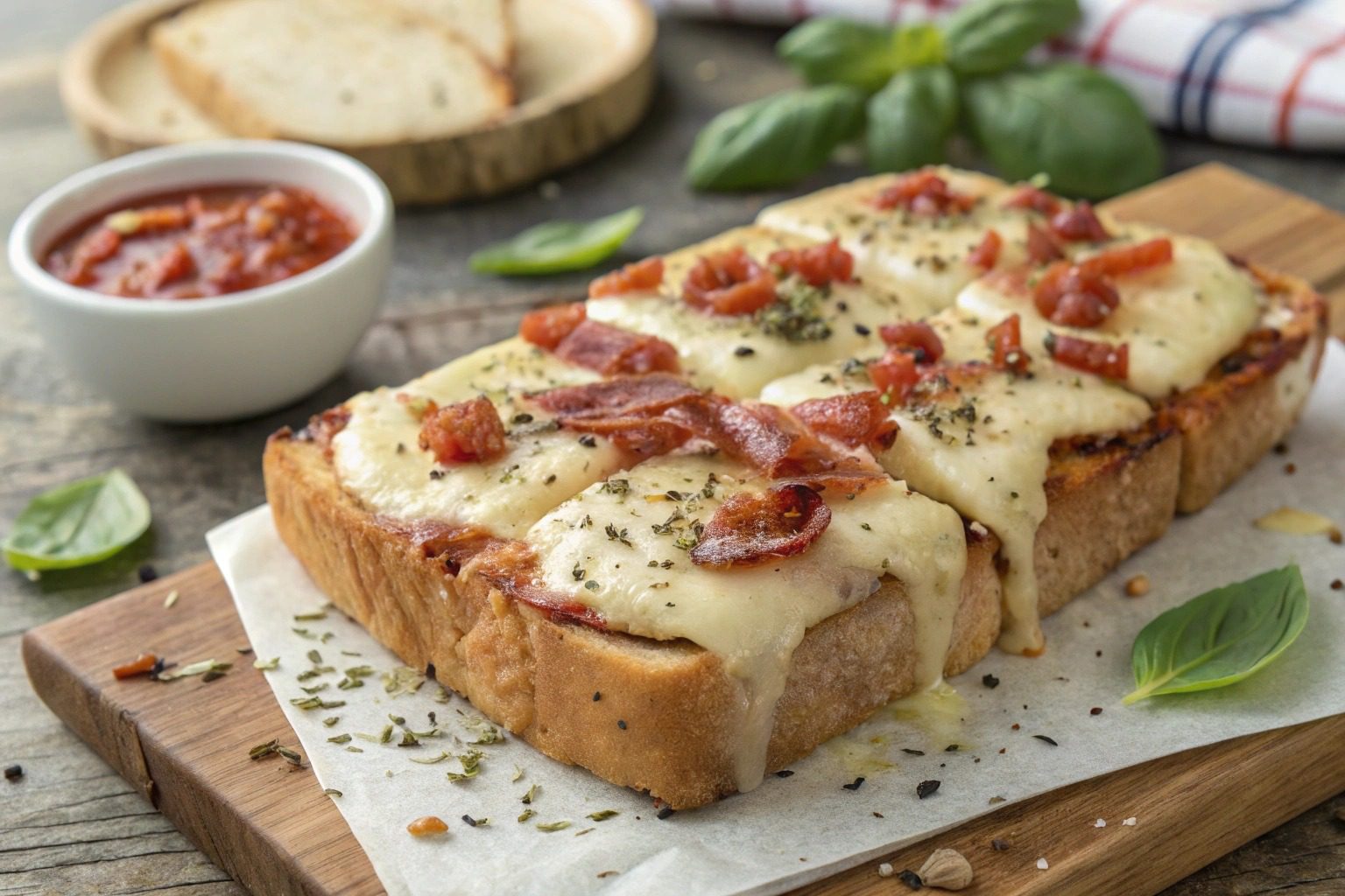 Panini Sabor Pizza en Freidora de Aire - airfyer