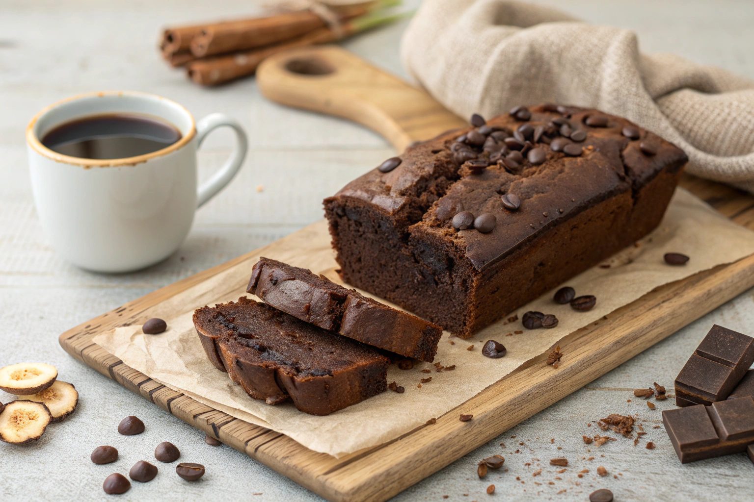 Pan de Plátano y Chocolate en Freidora de Aire