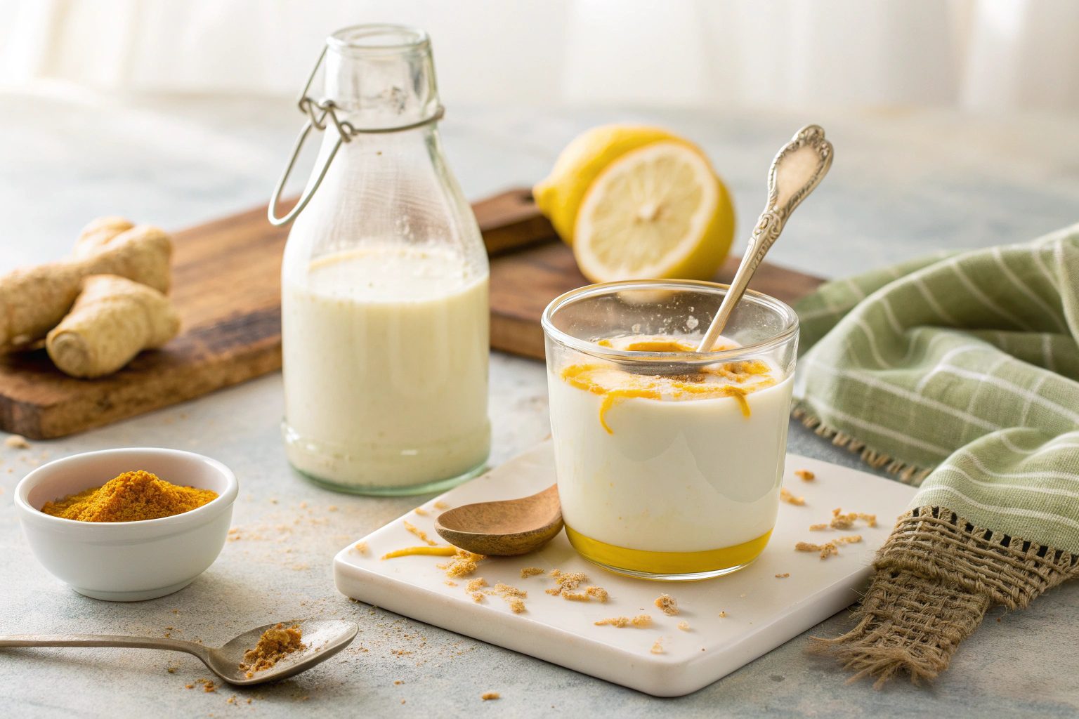 Yogur líquido casero para prevenir resfriados con Thermomix